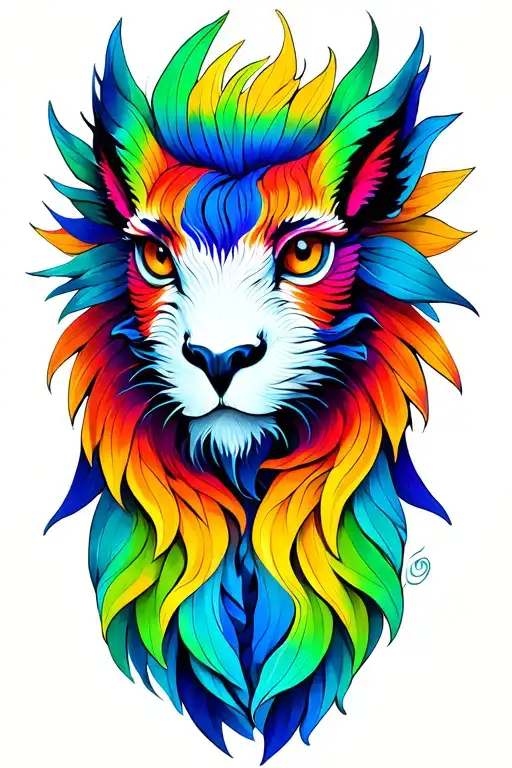 Colorful Majestic Creature Inspired