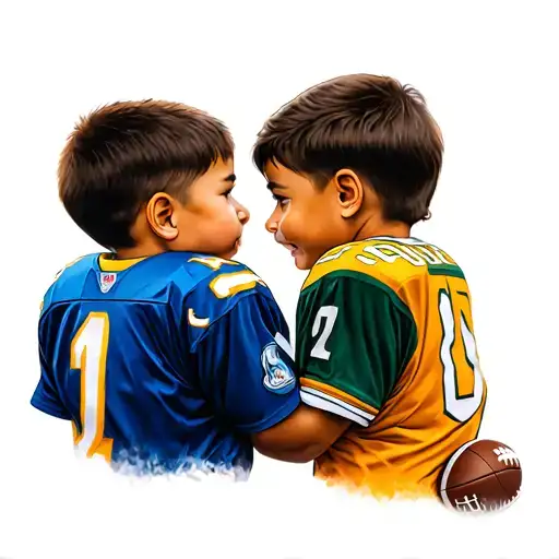 Two Brothers Growing Up Watching Football