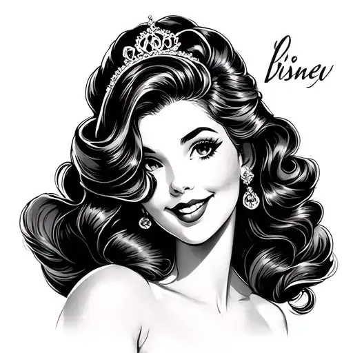 Pin Up Girl Disney Princess