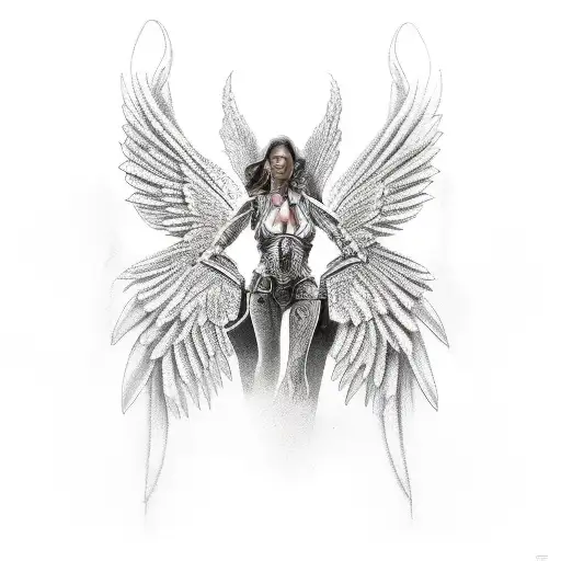 Armored Female Angel
