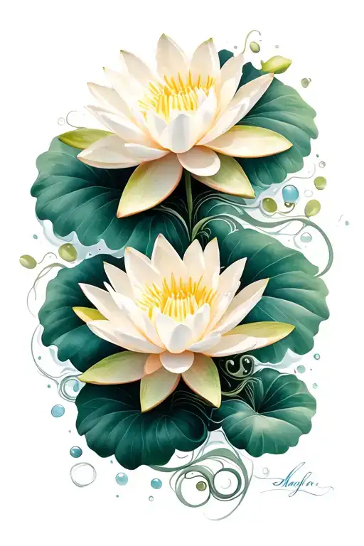 Water Lily Flower Vine