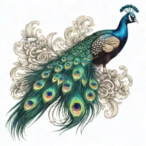 Peacock With Vel