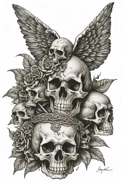 The Name Boatter Money Angels Skulls