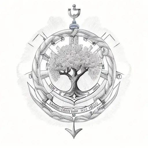 Family Tree With A Nautical Theme