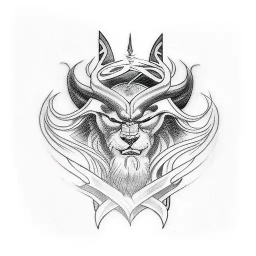 Norse Tatto With Lightning