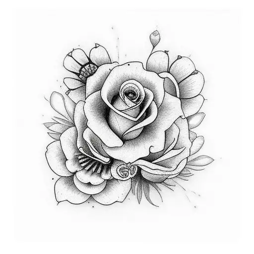 Chicano Girl Flowers Strength