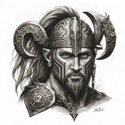 Rune With Nord Warrior