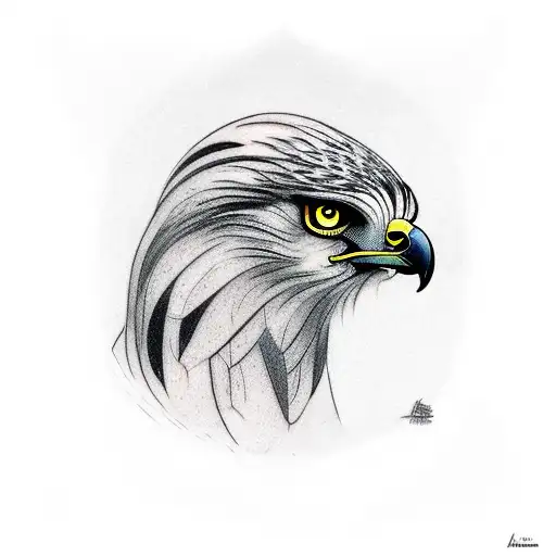 A Hawk And Aries Mix Half God Half Animal That Shows Respect