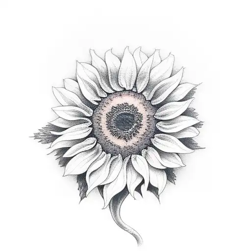 Delicate Pale Yellow Sunflower