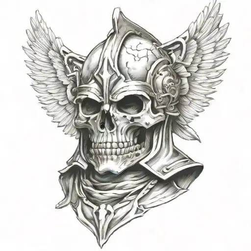 Skull Spartan Warrior