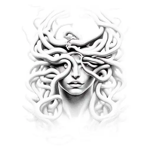 Shattering Medusa Face