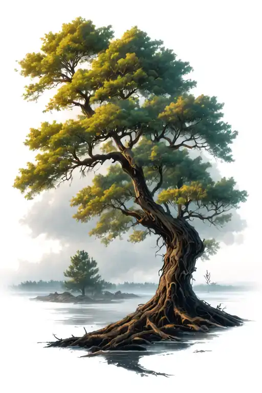 Trees Weathering The Storm