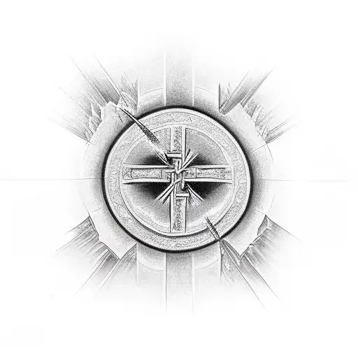 Christian Cross Each Side Different Design