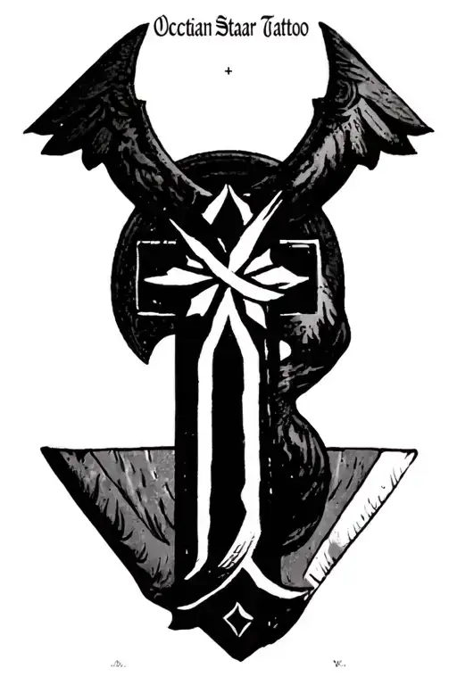 Occitan Cross With Infinite Star Sign Date