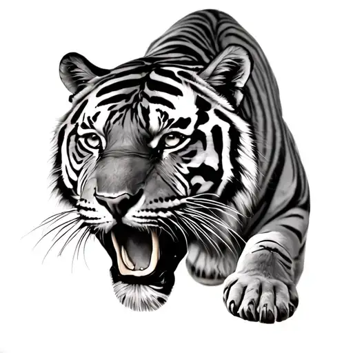 Cancer And Tiger Walking