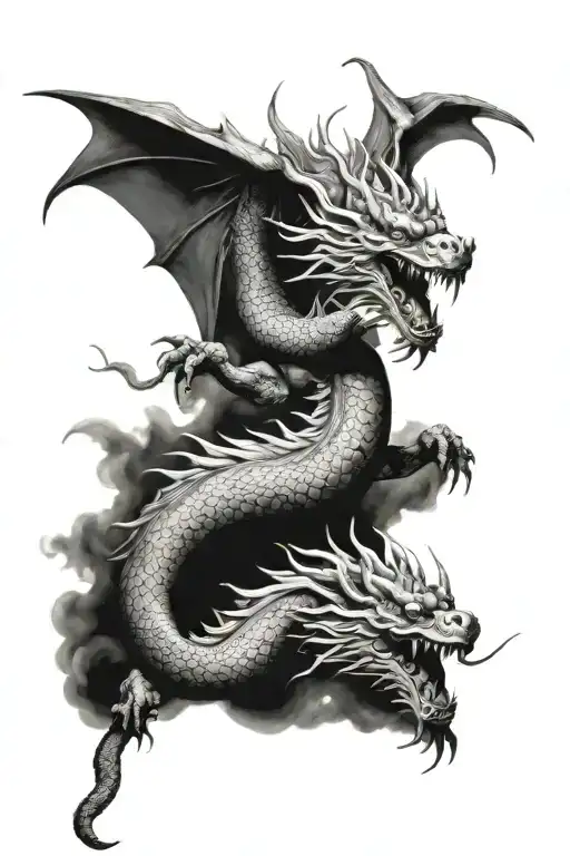 Chinese Dragon Flying