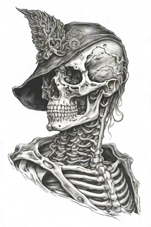 Half Man Half Skeleton