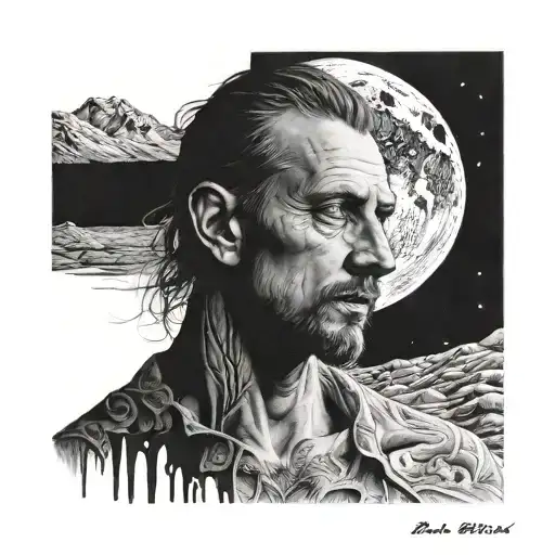 Boris Brejcha With Moon