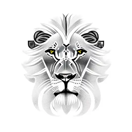 A Sketch Of A Lion Wearing A Soccer Jersey