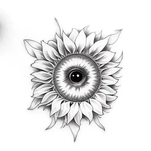 An Eye In Sunflower