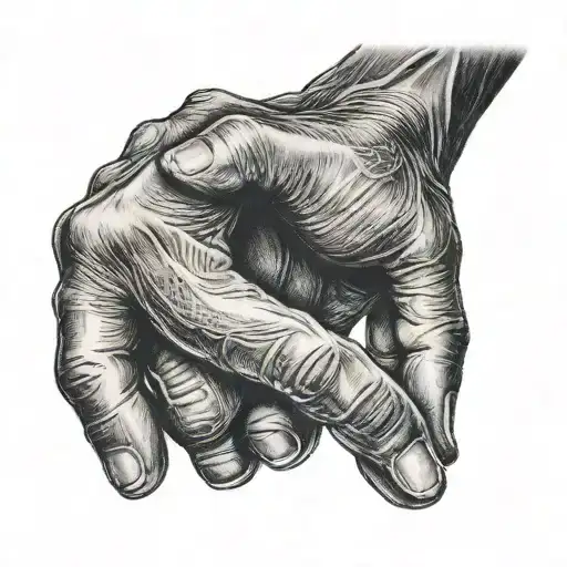 Two Hands Father And Son Holding Hands Holding Hands