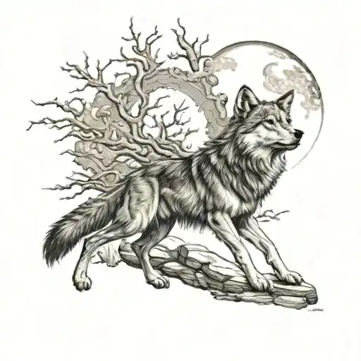 The End Of The Journey With The Wolf Standing Victorious Symbolizing Your Ultimate Triumph