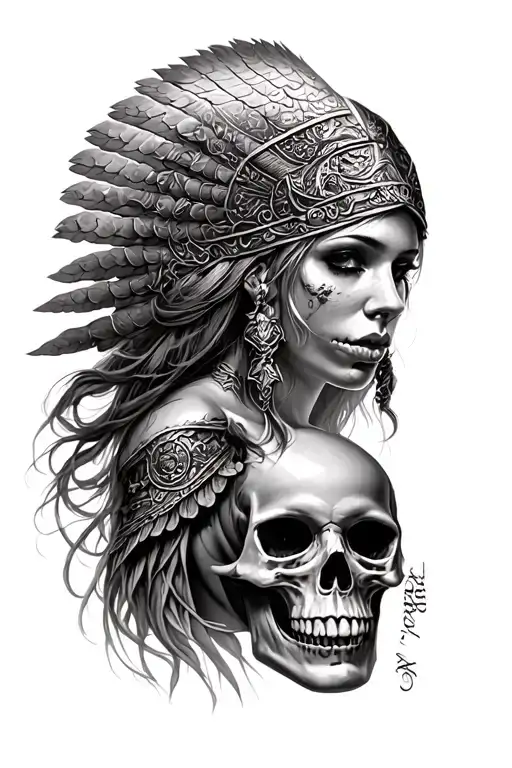 Sexy Valkyrie And Skulls