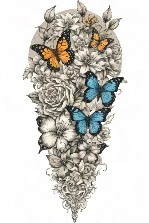 Flowers And Butterflies