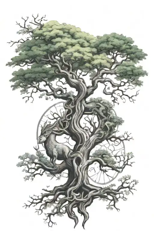 Capricorn And Gemini Mix Tree Of Life