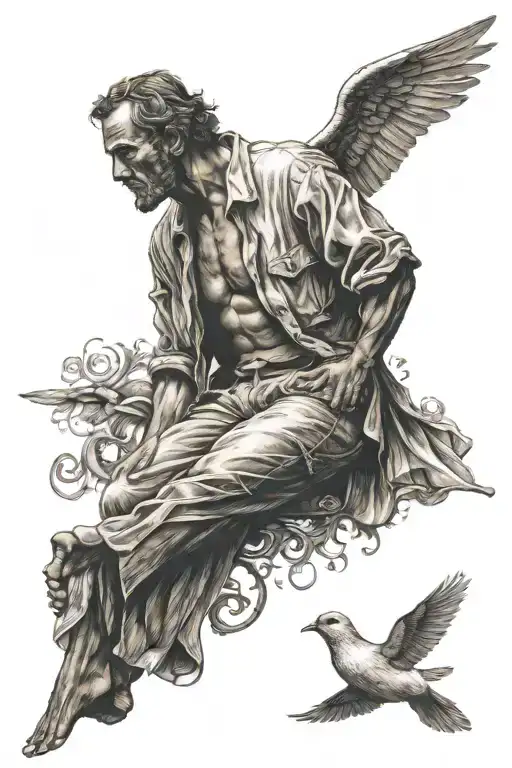 Son Of Man Decending Like A Dove