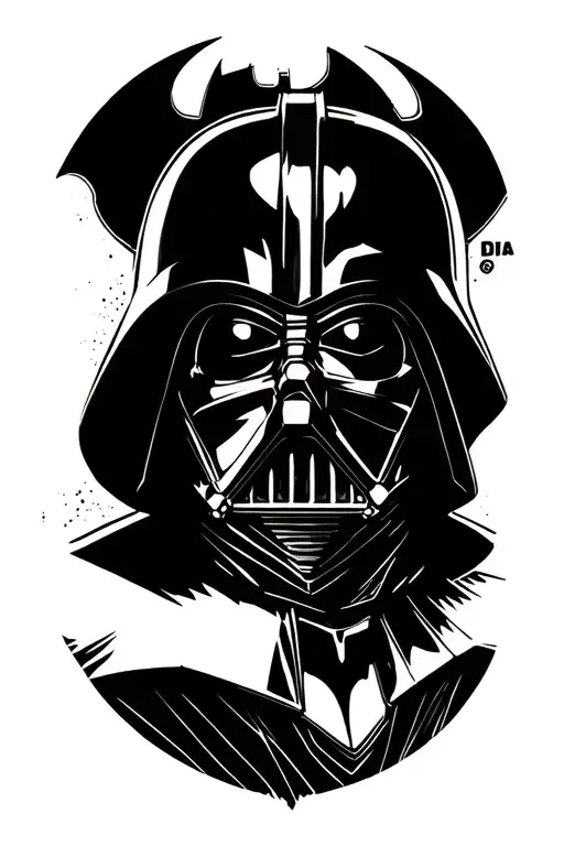 Batman Darth Vader Neverending Story Logo Incorporated