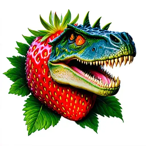 Strawberry Dinosaur Aster Flower