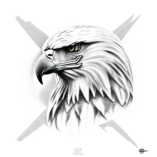 Eagle Head With Zues