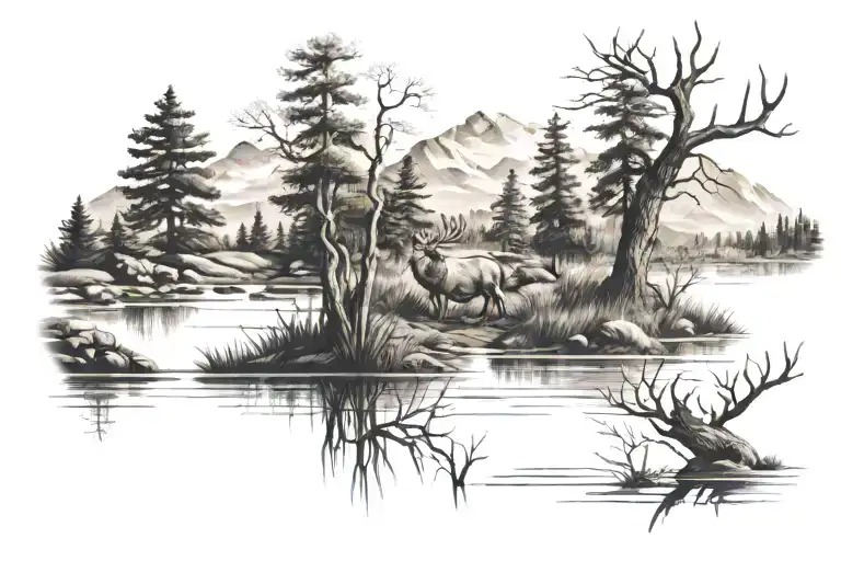 Hunting Landscape Encased