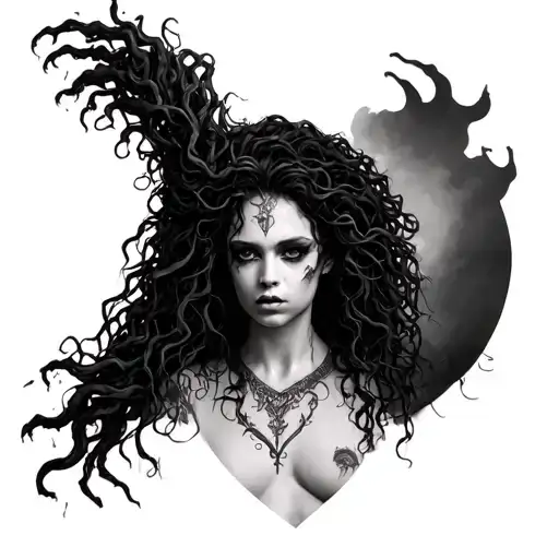 Bellatrix Lestrange As Medusa