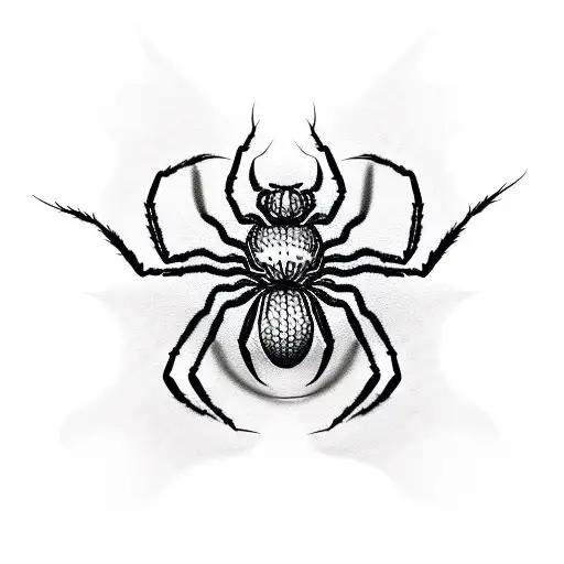 Spider With A 0 In Her Body