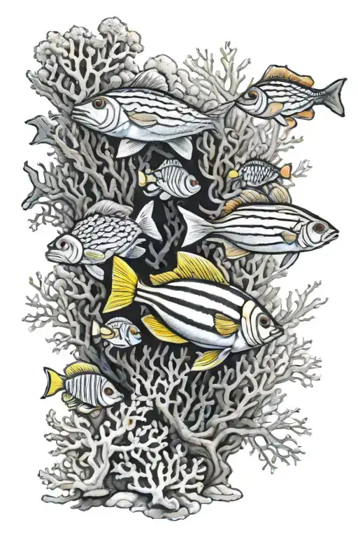 Fish Coral Reef Saltwater Ocean