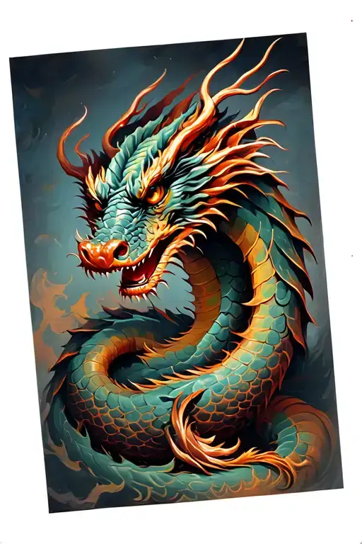 Dragon Wrapped Around Arm