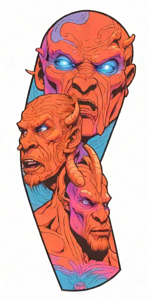 1 Male Minotaur With 1 Captured Female Alien