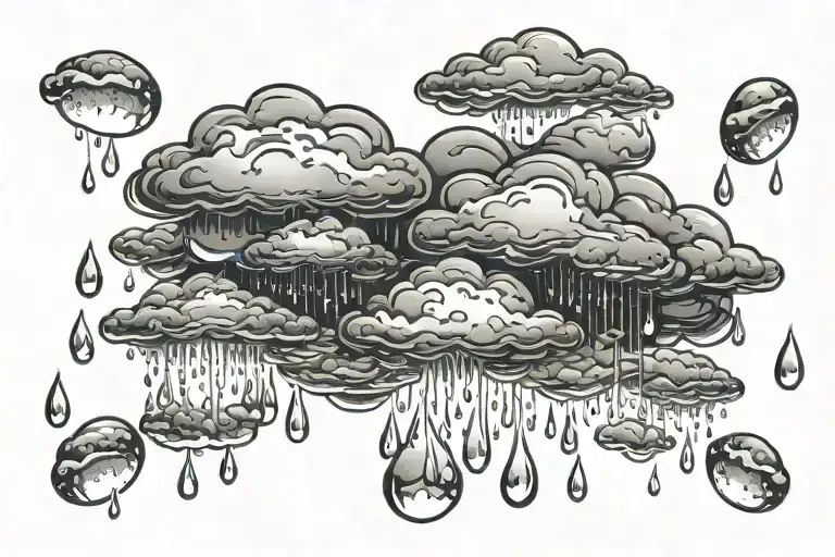 Raindrops From Cloud