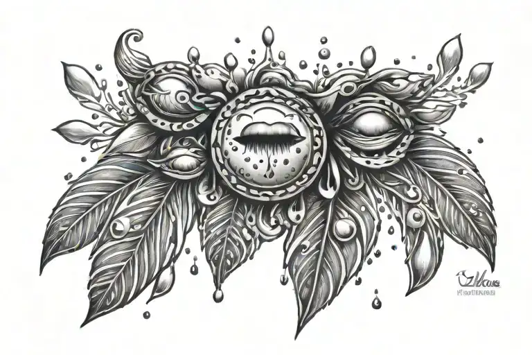 Raindrops From Cloud Maori