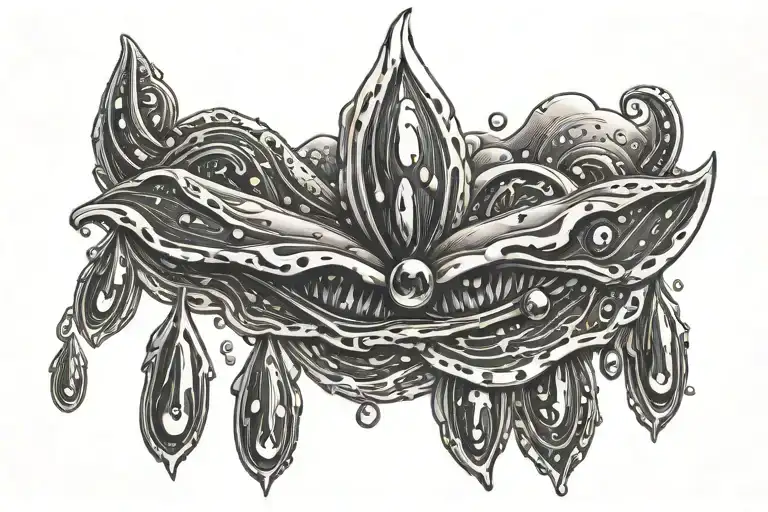 Raindrops From A Rain Cloud Maori