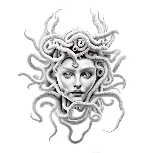 Medusa Beautifull Flirting Face