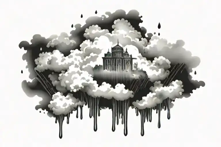 Rain With Cloud Elyptic