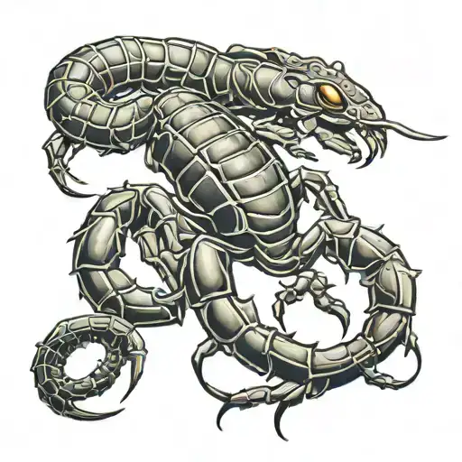 Scorpion Half Geometric Half Realistic