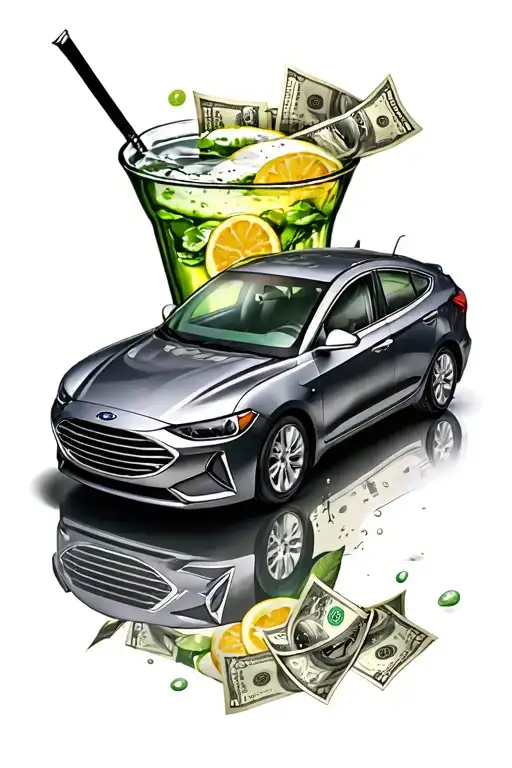 Auto Elantra Money Drink