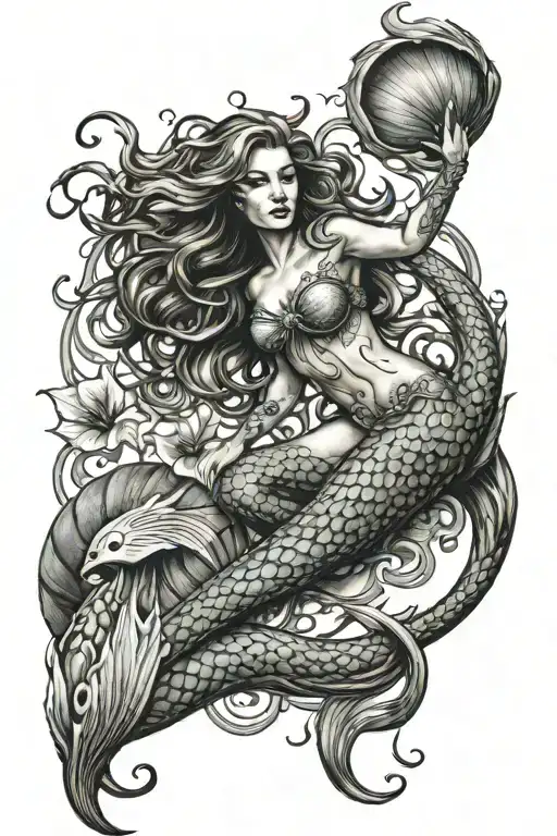 Siren Mermaid Full Body