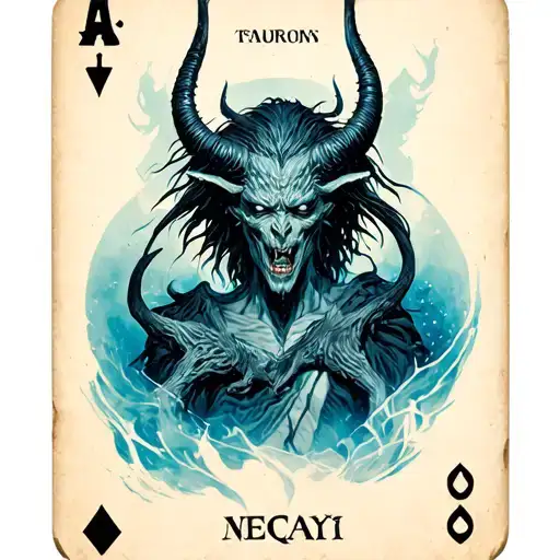 Maelstrom Devil Tarot Card From Cyberpunk 2077