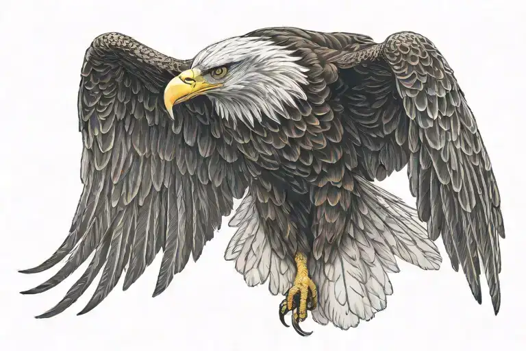A Loyal Eagle Flying