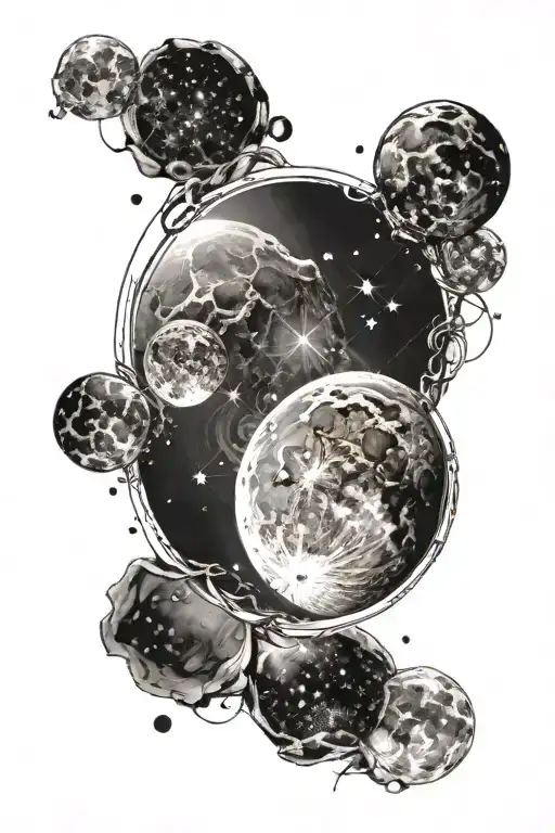 Full Moon With Constellation